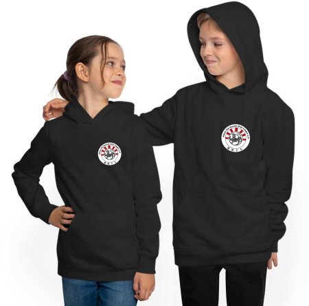 Kinder Vereins Hoodie mit Kihon Kai Karate Logo Brustprint